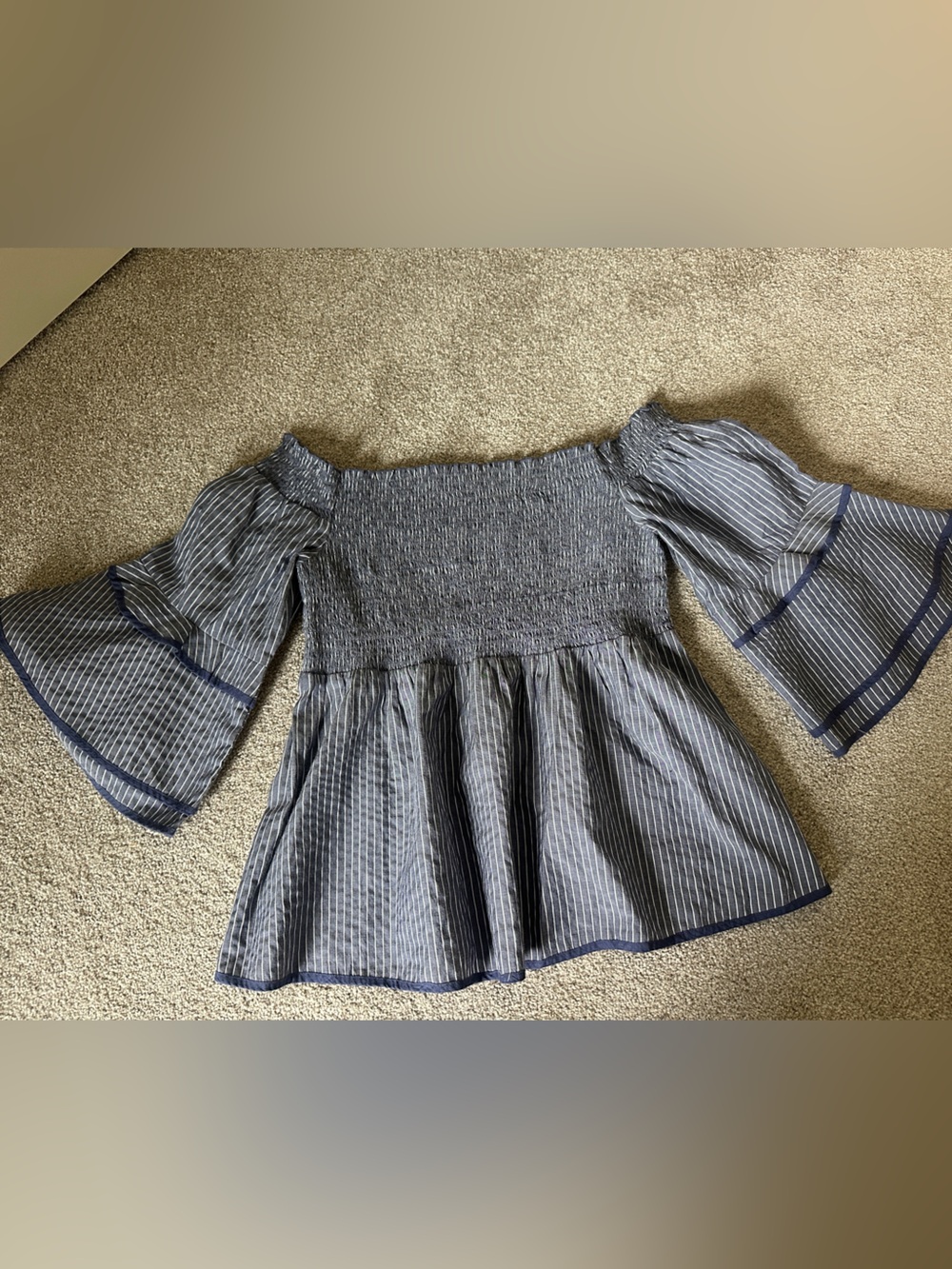 AEO wide sleeve off the shoulder top
